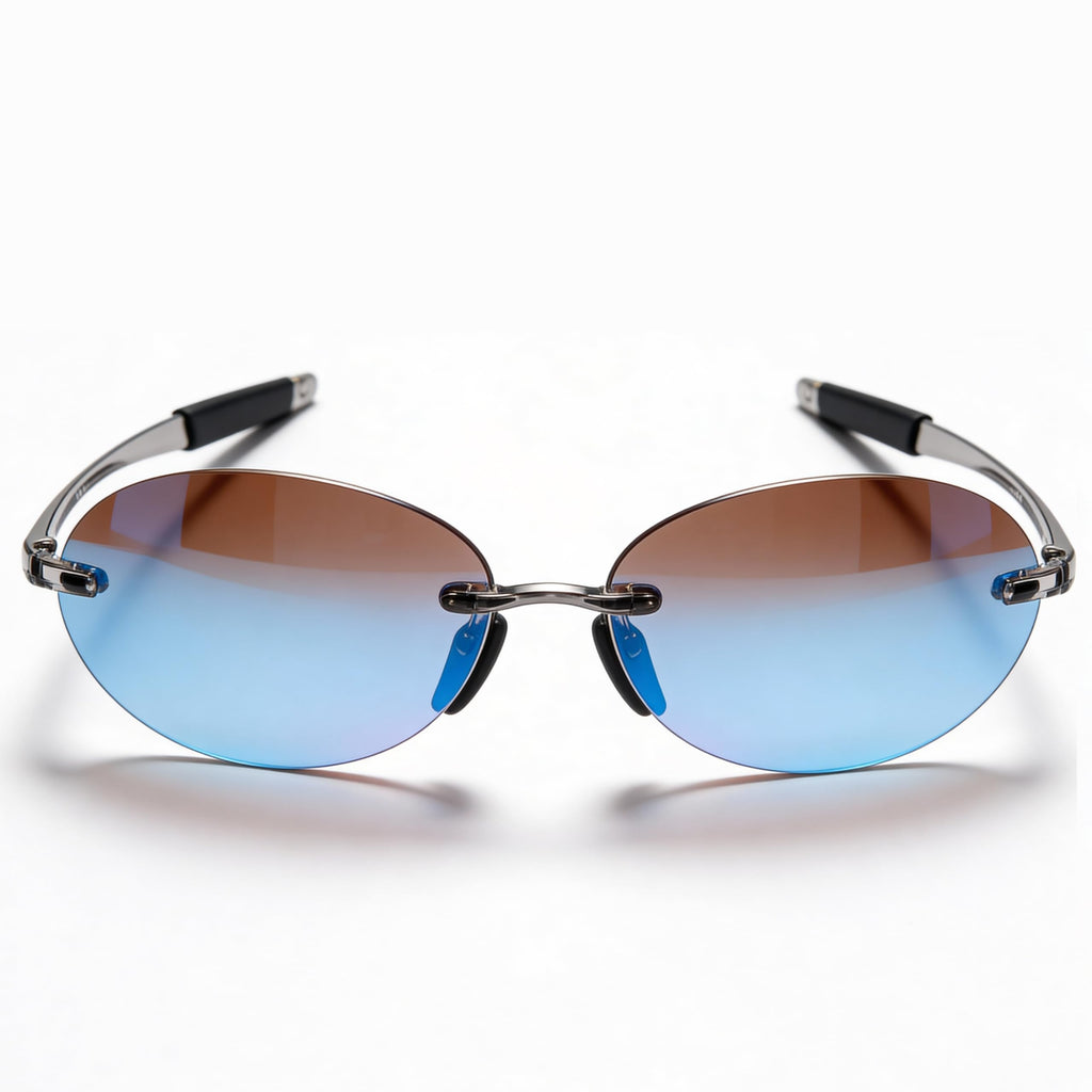 BRADDELL Polarized FL-41 Glasses with Blue Light Reflecting Mirror for Migraine Light Sensitivity, Fluorescent LED Glare, Photophobia and Concussion