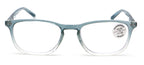 V.W.E. Lightweight Progressive Clear Bifocal Reading glasses - No Line or Bubble - Zero Power on Top Reader Translucent Slim (Blue, 1.50, x)