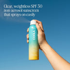 COOLA Organic Sunscreen SPF 30 Sunblock Spray, Dermatologist Tested Skin Care for Daily Protection, Vegan and Gluten Free, Piña Colada, 6 Fl Oz