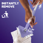 ClicLak Wall Cleaner Mop, Instantly Attach & Remove Cloth Touch-Free, Triangular Clamp Clip Ceiling Cleaning Duster with 67 Inches Handle, 5 Dry Cloths for Walls, Window, Floor, Baseboard