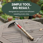 forest Originals Hounen Miyawaki Nejiri Kama Weeder – Japanese Weeding Sickle, Twisted Stainless Steel, 4.7 in (12 cm) Blade, 13 in (33 cm), Root Slicer for Garden Beds & Crabgrass, Made in Japan