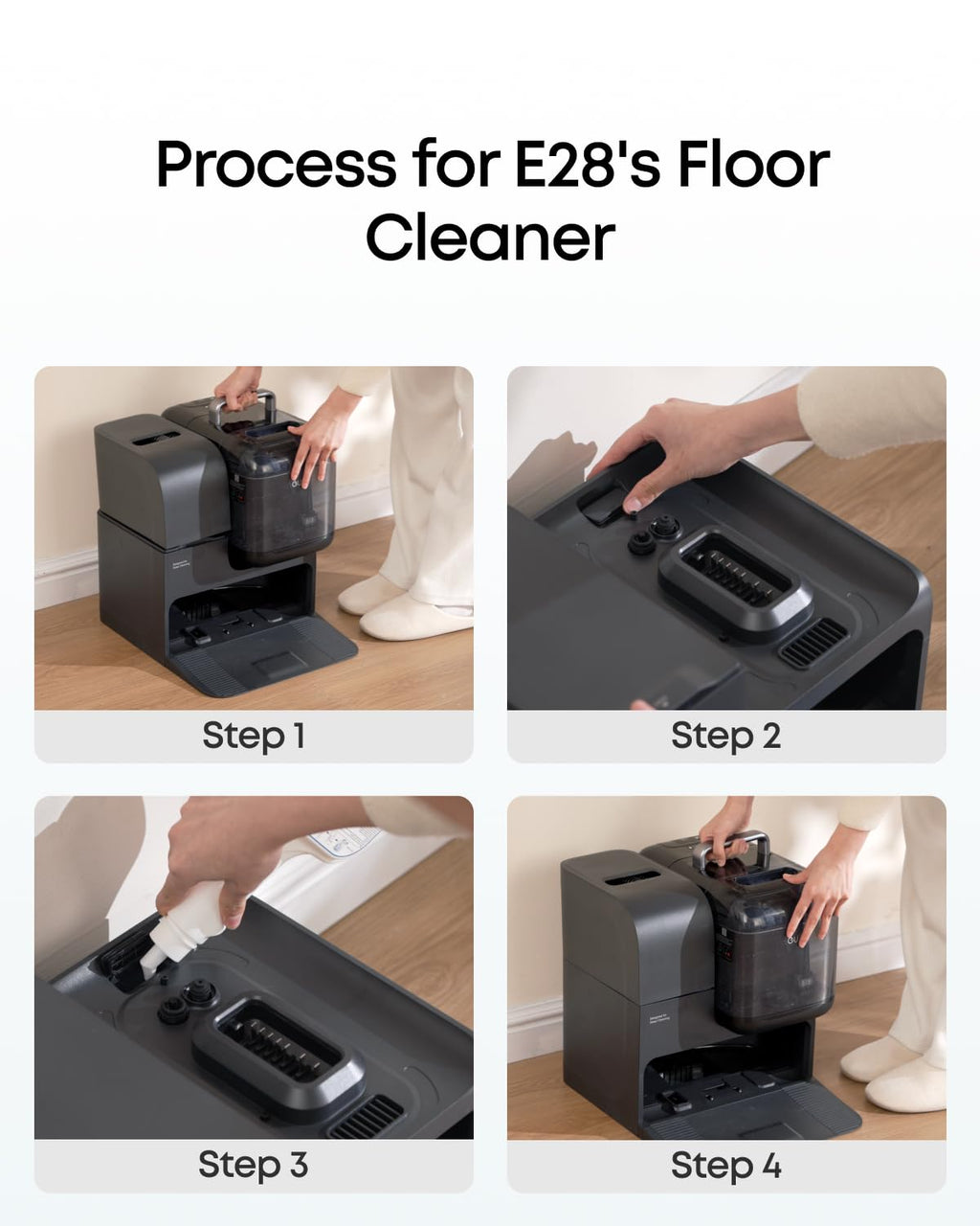 eufy Floor Cleaner, Ready to Use, 473 ml, Floor Cleaner, Safe, Compatible with E28