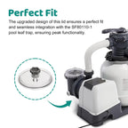 Sand Filter Pump Replacement Parts, SF15110 Pool Leaf Trap Cover Lid, Valve&O-Ring, Fits Intex 12 Inch Sand Filter Pumps, Replacement for Intex SF15110, 11823, SF80110-2, SF80110-1, ECO15110-2 Models