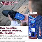 PowerStep Pinnacle Maxx Orthotic Insoles, Maximum Stability & Comfort, Firm & Flexible Angled Heel, Flat Feet & Overpronation, Heavy Duty Shoe Inserts for Men & Women, Made in USA (M 10-10.5, W 12)