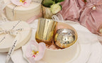 DEVI 48PCS Assorted Gold Votive Candle Holders Bluk, Gold Wedding Decorations, Mercury Glass Candle Holder for Tea Lights, Christmas Party Diwali Centerpieces for Table, Wedding Party Supplies