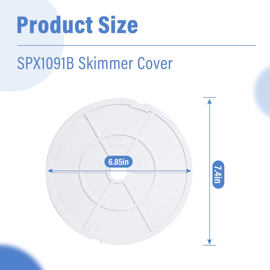 ArrogantF Pool Skimmer Cover Replacement for Hayward SPX1091B Skimmer Cover Pool Replacement Parts for Hayward Automatic Dyna-Skim Above Ground Pool Skimmer Models SP1091LX SP1091WM