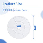 ArrogantF Pool Skimmer Cover Replacement for Hayward SPX1091B Skimmer Cover Pool Replacement Parts for Hayward Automatic Dyna-Skim Above Ground Pool Skimmer Models SP1091LX SP1091WM