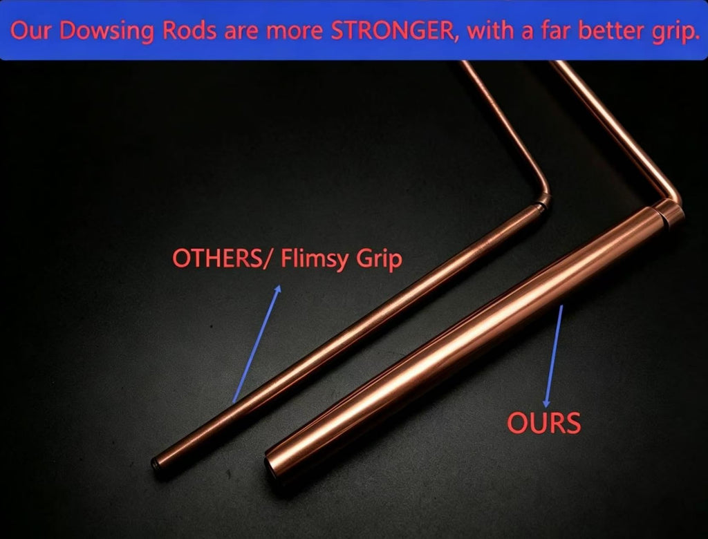 Spirit Hunter 99.9% Copper Dowsing Rod - Divining Rods 2PCS with Bag