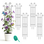 32.6inch Plant Trellis for Pot Climbing Plants Indoors & Outdoor, Garden Trellis for Potted Plants, Rust-Proof Metal Sturdy Yet Gentle Climbing Stakes Support for Ivy Pothos Hoya Monstera (4pcs)