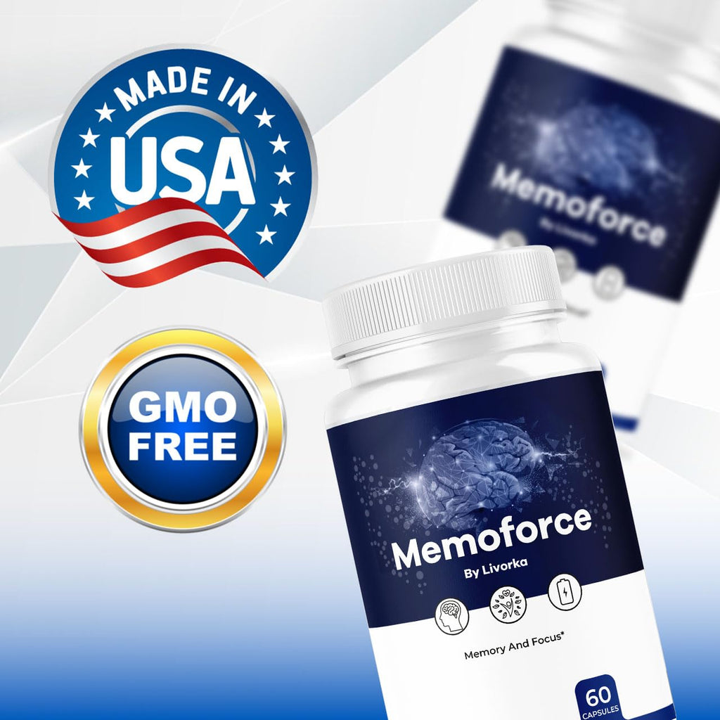 (2 Pack) Memoforce Brain Supplement - Official Memoforce Premium Formula Pills, Advanced Support for Wellness & Overall Health, Memoforce Reviews, 120 Capsules for 2 Months
