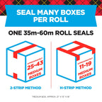 Scotch Heavy Duty Shipping Packing Tape, Clear, Shipping and Packaging Supplies, 1.88 in. x 54.6 yd., 6 Tape Rolls