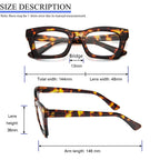 REAVEE 6 Pack Oprah Style Reading Glasses for Women Blue Light Blocking Cute Square Computer Readers with Spring Hinge 2.0