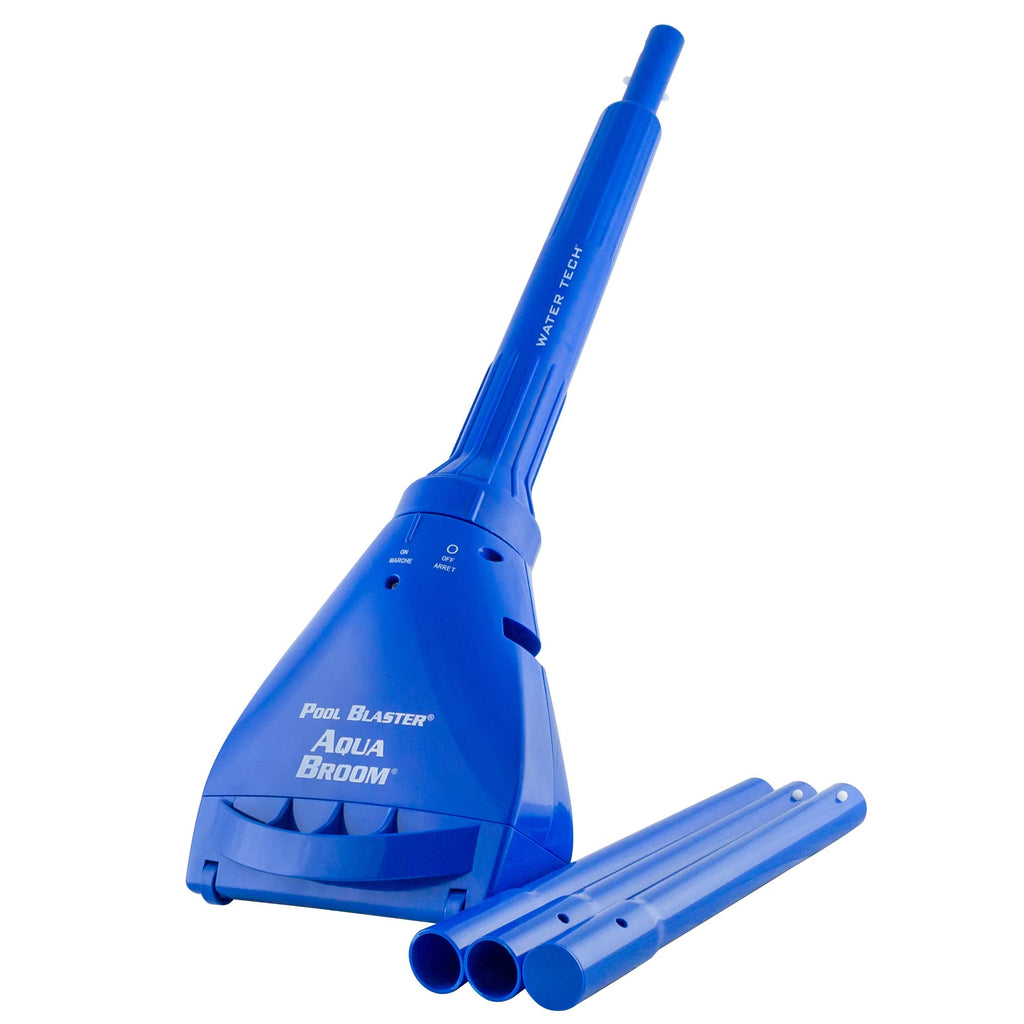 Pool Blaster Aqua Broom XL Ultra Cordless Pool & Spa Vacuum Cleaner with Pole Set, Battery-Powered Handheld Hoseless, Ideal for Hot Tubs, Inground & Above Ground Pool Steps, by Water Tech