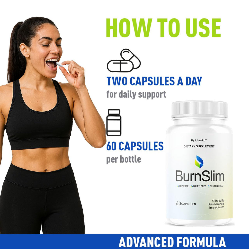 Burn Slim Capsules - Official BurnSlim Weight Pills Advanced Premium Formula Support, All Natural Burn Slim Vitamin Supplement for Overall Health & Wellness Reviews, 60 Capsules for 1 Month