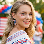 Madison Tyler 4th of July Western Boot Earrings for Women Patriotic Jewelry
