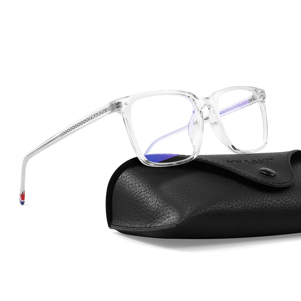 Ynaahi Blue Light Glasses for Men Women, Blue Light Blocker, 99% UV Protection. Ideal for Computer Use, Gaming, Reading.