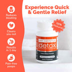 Herbal Nitro My Gentle Detox Cleanse for Women & Men - Poop Pills for Constipation Relief - Overnight Colon Cleanse Natural Supplement for Bloating & Discomfort (30 Capsules)