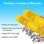 Joepoe SPA Mineral Stick, Hot Tub Stick with 4 Months Lifetime Universal for Hot Tub & Pool, Spa Mineral Cartridge Keeps Water Crystal Clear (Yellow,2-Pack)