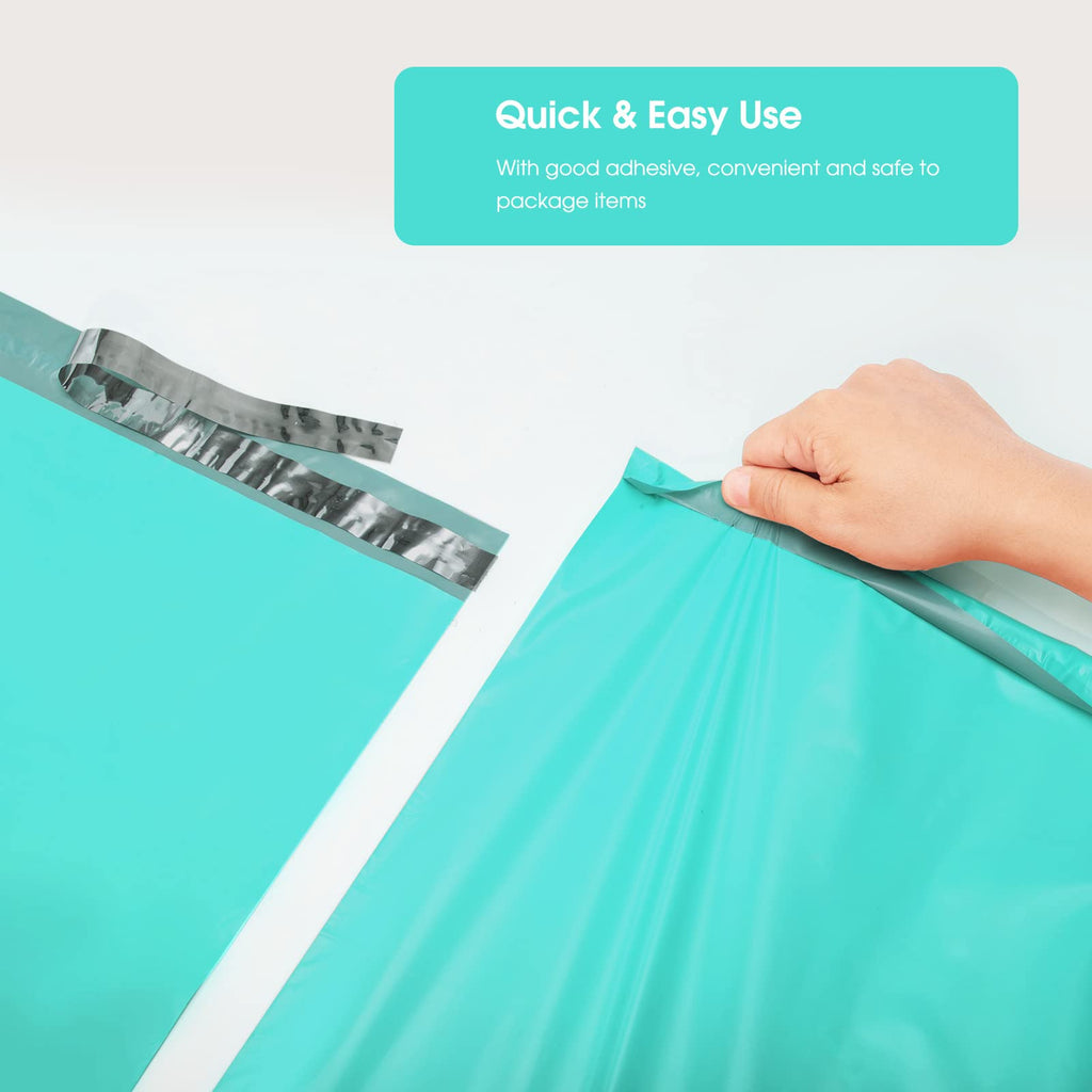 Metronic 1000PC Poly Mailers 14.5x19, Large Shipping Bags for Small Business, Waterproof Mailers Poly Bags, Strong Adhesive Shipping Envelopes for Clothing, Efficient Mailing Envelopes in Teal