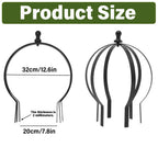 GOOOXIM 12.6x17.5 Inch Garden Obelisk, 2-Pack Outdoor Topiary Frame