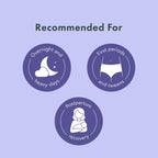 Rael Disposable Underwear for Women, Organic Cotton Cover - Postpartum Essentials, Leak Locker, Unscented, Maximum Coverage (Size S-M, 20 Count)