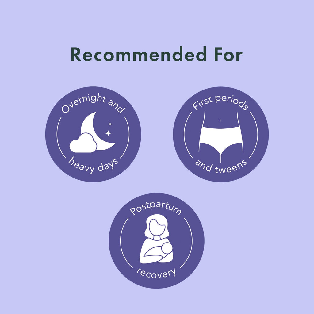 Rael Disposable Underwear for Women, Organic Cotton Cover - Incontinence Pads, Postpartum Essentials, Disposable Underwear, Unscented, Maximum Coverage (Size S-M, 12 Count)