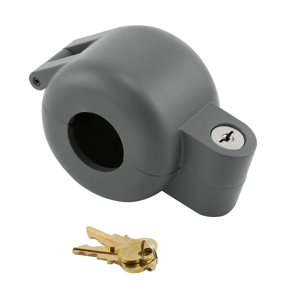 PRIME-LINE Door Knob Lock-Out Device, Keyed Alike, Diecast, Gray (1 Set)