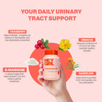 D Mannose Capsules - Fast-Acting UTI Supplement - Cleanse & Flush Impurities - with Natural D-Mannose Powder, Cranberry, Hibiscus & Dandelion - Alternative to Cranberry for Women, 60 Capsules