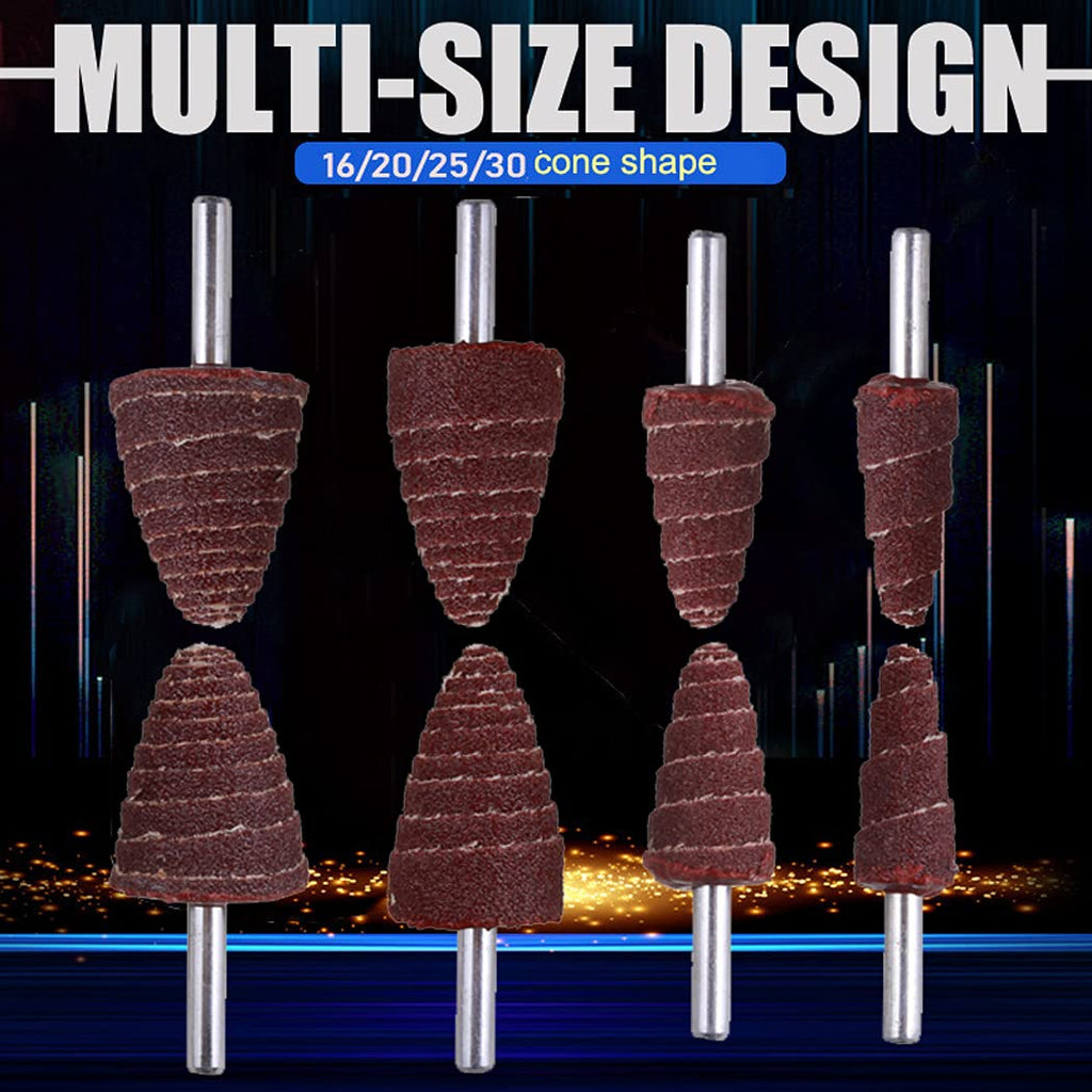 Mixiflor 24 Pcs Abrasive Flap Wheel Sander Set, 80 Grit Aluminum Oxide Sanding Flap Wheel, 1/4" Shank Flap Wheel Sander for Drill, Die Grinder Flap Wheel for Remove Rust