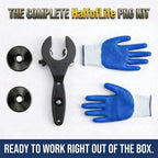 HalfofLife Ratcheting Pipe Cutter, 2 in 1 Close Quarters Tube Compact Cutter, Ratcheting Pipe Cutter Tool for Cutting Copper and Metal Pipes, Pvc, Ppr, Plastic Hoses (5/16" To 1 1/8")