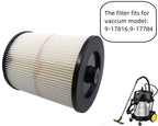 Netezza 17816 Replacement Filter for Craftsman 17816, 9-17816 Wet/Dry Vacuum Cleaner Compatible With 5 Gallon and Larger Vacuum Cleaner, 1 pack