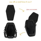 STEAMEDBUN Ita Coffin Purse with Insert Gothic Crossbody Bag for Halloween