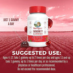 Mary Ruth's 5-1 Immunity Gummies with Elderberry for Kids & Adults | Cherry | Pectin Based | Vegan | 90 Count