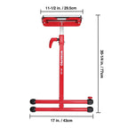 WORKPRO Folding Roller Stand Height Adjustable, Heavy Duty 250 LB Load Capacity, Outfeed Woodworking (Upgraded head)