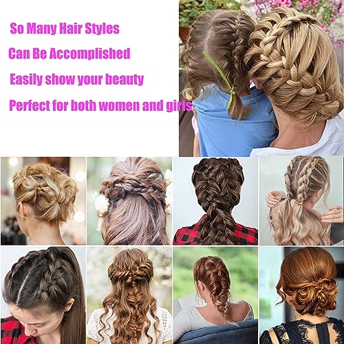 Small Hair Rubber Bands with 5 Hair Styling Tools 500 Pcs Colored Hair Elastic Baby Hair Ties Mini Hair Bands with Hair Elastic Cutter Hair Accessories Xmas Stuff for Girls Toddlers Kids