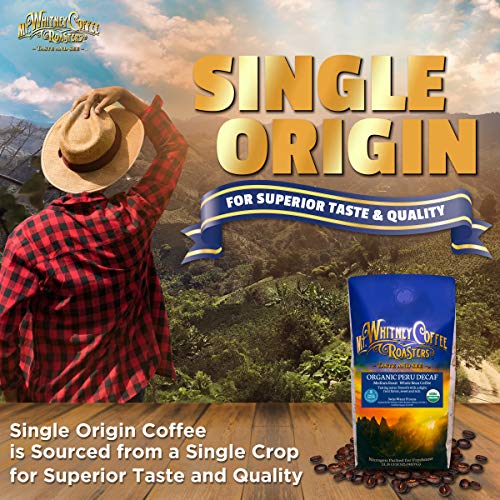 Mt. Whitney Organic Swiss Water, Low Acid, Decaf Coffee from Peru (Whole Bean, 2 Lb)