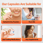 Empty Capsules 00 Separated, Vegan Capsules Empty 00 with Spoons and Medicine Bottle, Veggie Capsule Pill for Filling Supplements, 1000 Count