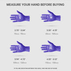 Medguy Medical Nitrile Exam Gloves, 4 Mil Powder-Free Latex-Free Food-Safe Disposable Cooking Cleaning Glove, Blue-Violet 100Pcs (Medium)