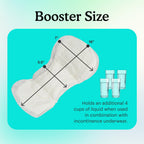 Because Overnight Booster Pads Fit All Adult Diapers, Helps Keep Your Adult Diaper Active All Night, Adds 4 Cups to Incontinence Underwear, Extra Absorbency, 180 Count (Packaging May Vary)