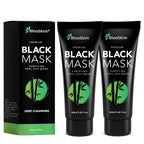 Blooskim Black Peel Off Face Mask – Charcoal Peel Off Face Mask for Oily & Combination Skin – Helps Remove Excess Oil & Lift Away Surface Impurities – Refreshing Botanical Formula, 2.8 fl oz - 2Packs