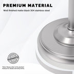 WZKALY Toilet Paper Holder Stand, Brushed Nickel Toilet Paper Holder Free Standing, Post Pivoting Design & Stable Weighted Base SUS304 Stainless Steel for Bathroom(Mega Roll)