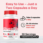 (2 Pack) GlucoBio Capsules - Official Gluco Bio Advanced Formula Support Pills - Maximum Strength, Natural Gluco Bio Supplement Vitamin for Overall Health & Wellness Reviews, 120 Capsules for 2 Months