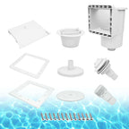 ZAIGANMA Above Ground Pool Skimmer, ABS Standard Thru-Wall Skimmer with Accessory Kit, Swimming Pool Skimmer, Opening Width 6 Inches Fits for All Standard Pool Wall, Replace #SP1091LX, 8940,45-400