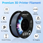 Creality ABS Filament 1.75mm, 3D Printer Filament, No-Tangling, Strong Bonding and Overhang Performance Dimensional Accuracy +/-0.02mm, 2.2lbs/Spool