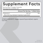 Sports Research® Magnesium Glycinate - Supports Restful Sleep & Enzymatic Processes - 160 mg Chelated Magnesium - Vegan Capsule - 90 Count