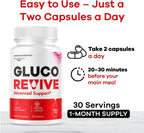 (3 Pack) Gluco Revive Capsules - Official GlucoRevive Advanced Formula Support Pills - Maximum Strength, Natural GlucoRevive Vitamins for Overall Health & Wellness Reviews, 180 Capsules for 3 Months