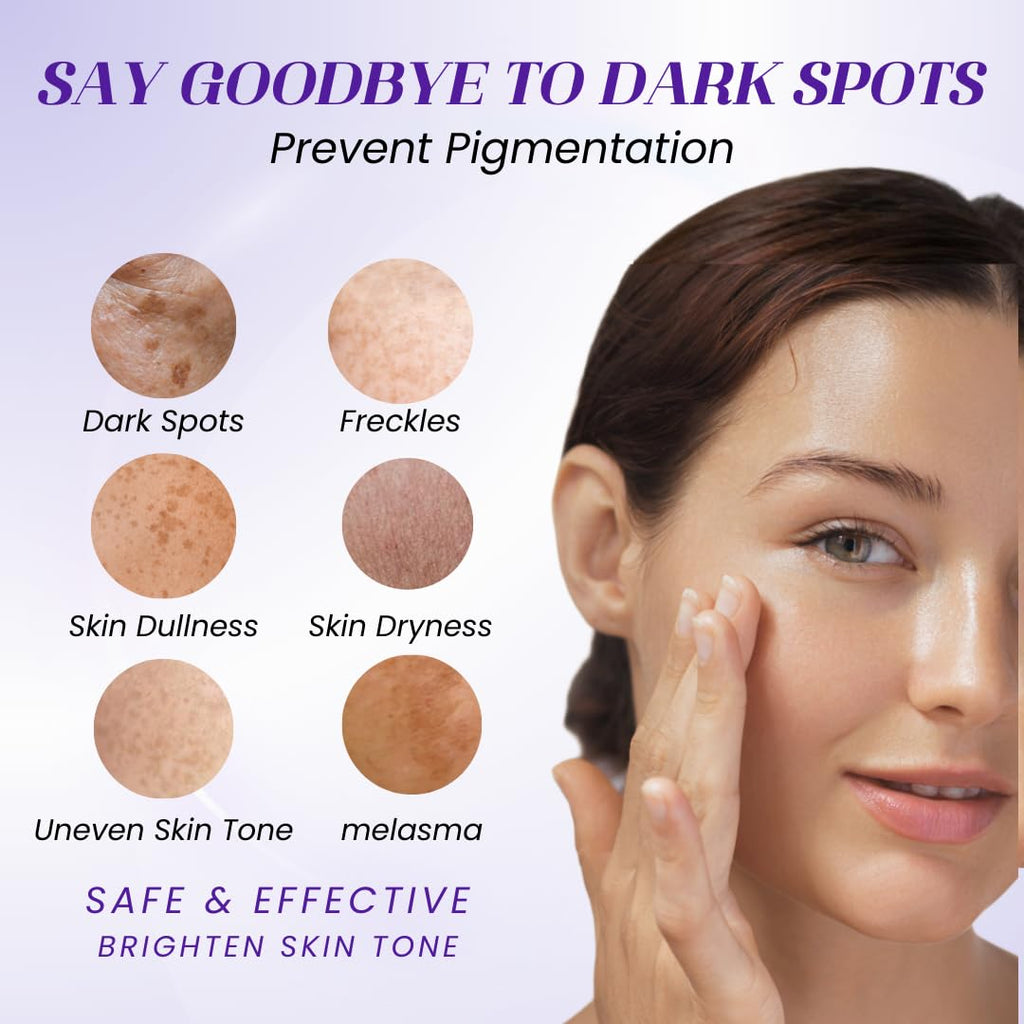 Rivocoda Hydraquinonol Dark Spot Brightening Cream - 4% Bleaching Cream, Non-Irritating Hydrating, For All Skin Types, 1oz