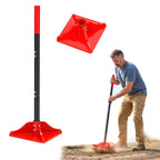8" x 8" Steel Tamper Tool with 48" Handle, Heavy Duty Hand Compactor for Soil, Gravel, Dirt, Asphalt, Pavers, Driveway Repair, Lawn & Landscaping