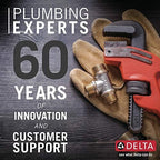 Delta Faucet U4993-CZ Wall Mounted Shower Arm and Flange, 6", Champagne Bronze