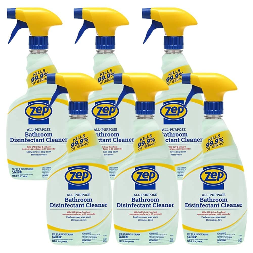 Zep HomePro All-Purpose Bathroom Disinfectant Cleaner - 32oz (Case of 6)